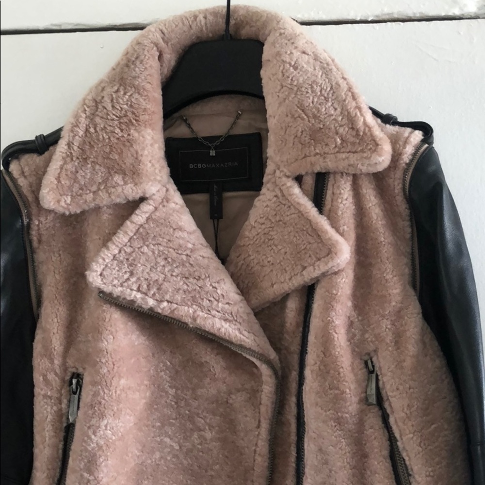 Shearling leather jacket - Picture 2 of 7